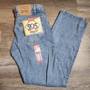 Vintage LEVIS 505 Acid / Med Wash Blue Jeans  MEN'S 31x30 Made in Columbia 1994